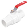sourcing map Ball Valve, 32mm ID PVC Socket End Shut