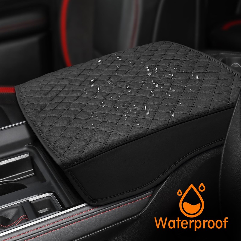 JHGFVC Center Console Cover for 2019-2025 RAM 1500 Accessories, Leather