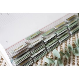 Salt & Light - Pine - Green - Copper Foil - Matte Coated - Bible Tabs - Journaling - Beautiful Index Tabs - 66 Books + Extra - Laminated - Durable - High Quality - Neutral - Women & Men (Pine Bliss)