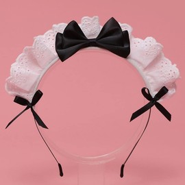 Lace Lolita Headband, Lace Bow Hair Band Maid Anime Cosplay Headwear Ribbon Bowknot Cute Hair Band Party Hair Accessories