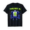 Kids 6th Birthday Bot Robot Tshirt This Bot is 6