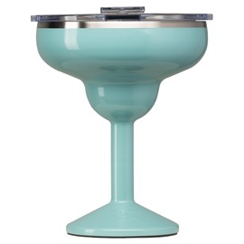 ORCA Rita | Temperature Insulated, Stainless Steel Margarita Glass, Lidded Tumbler for Cocktails, Wine & Cold Drinks — Turquoise