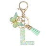 PATIKIL Alphabet Initial Letter Keychain, Resin Cute Keychains with Tassel