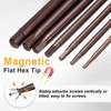 sourcing map Flat Hex Head Drill Bit H3.0 (3mm) Magnetic