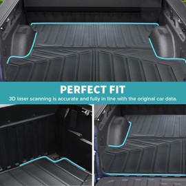 Gldifa 5.5ft Truck Bed Mat Compatible with Ford F150 2015-2024 Short Bed Liner All Weather