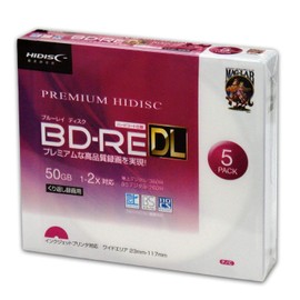 HIDISC 2 Times Speed, BD-R, BD-RE DL 5 Pack, 50GB howaitopurintaburu hdvbe50np5sc