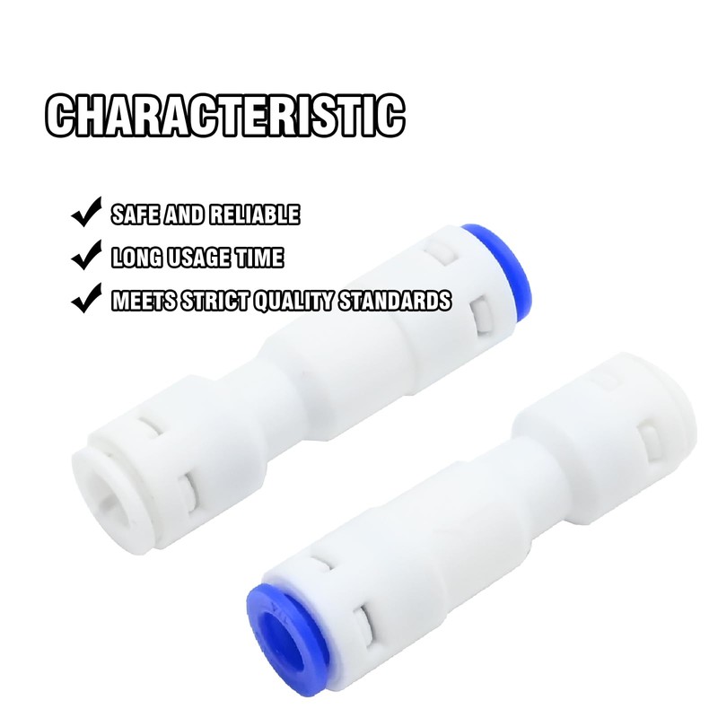 Zreneyfex 6Pcs 1/4" Push to Connect Check Valve Set, Push