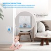 Smart Digital Thermostat 5A AC 95‑240V IP20 White Adjustable Backlight
