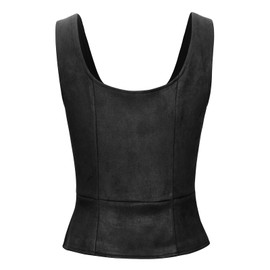 Plus Size Renaissance Corset Medieval Costume Women Pirate Vest Lace Up Floral Viking Ren Faire Corset Black 4X-Large