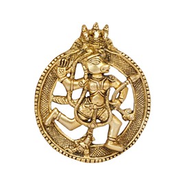 ARTVARKO Hanuman Bajrang Bali Murti Wall Hanging for Entrance Door Yantra Living Room, Decorative décor Showpiece Vastu Good Luck Home Office Gift (5x4 Inches)