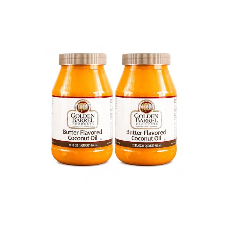 Golden Barrel Aceite de coco con sabor a mantequilla (32