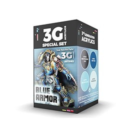 AK Acrylics 3Gen WARGAME Set AK1063 Blue Armor (4x17ml)