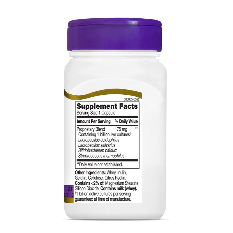 21st Century 21st Century Acidophilus Capsules, 100 Count (21339) (Pack