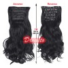 Extensiones De Pelo Ondulado Sintético 6pcs Mujeres