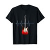 Electric Guitar Heartbeat Pulse Tee Shirt T-Shirt