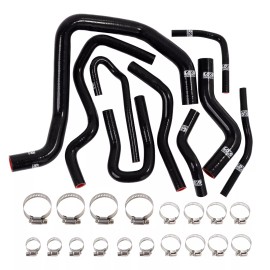 LokoCar 9Pcs Silicone Radiator Heater Hose Kit Fits For Honda Civic D15 D16 EG EK 92-00