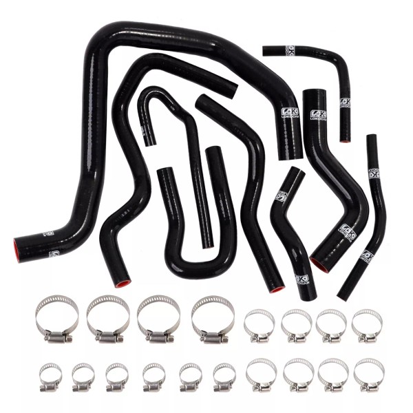 LokoCar 9Pcs Silicone Radiator Heater Hose Kit Fits For Honda