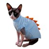 Dinosaur Sphynx Hairless Cat Clothes Cute Summer Cotton Shirts Cat
