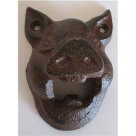 Cast Iron Wall Mounted Pig Bottle Opener