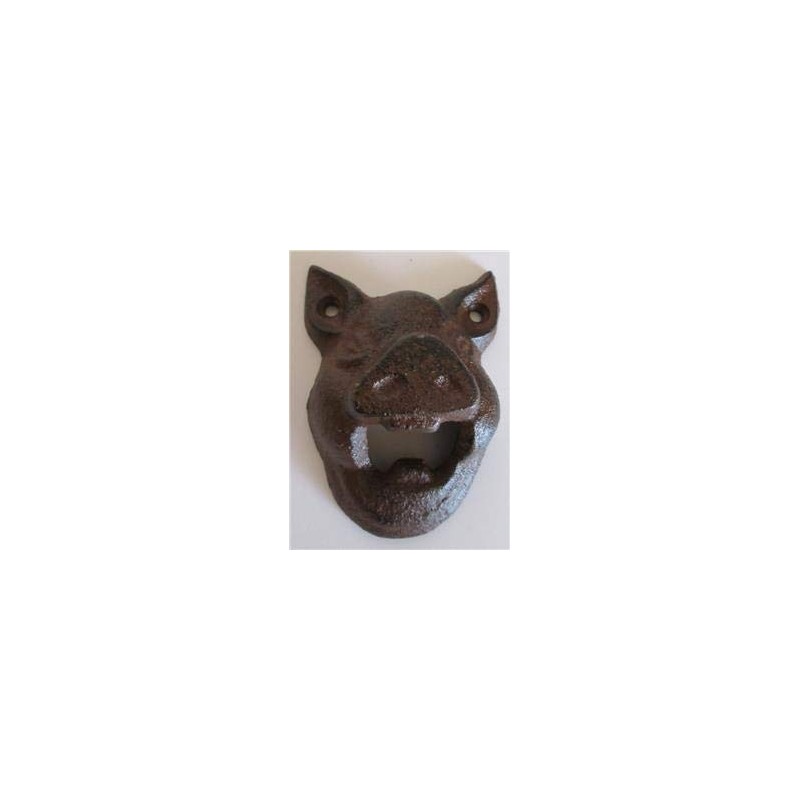 Cast Iron Wall Mounted Pig Bottle Opener