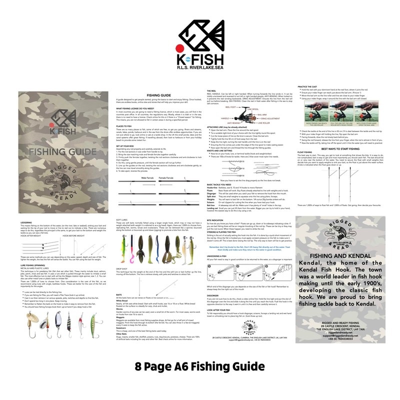 Fish Rig Travel Fishing Tackle Box + Tackle. 30 Essential