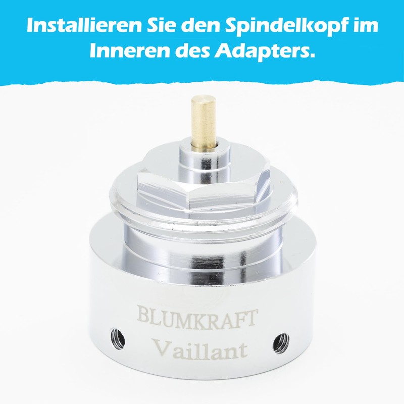 BLUMKRAFT Vaillant Compatible Radiator Adapter 30mm to M30x1.5 for Thermostatic