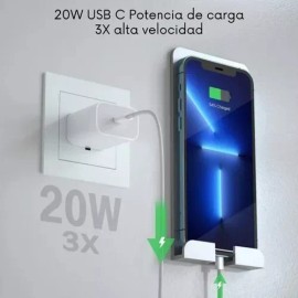 Eco R. Combo Set Cargador Celular Carga Rápida Cubo + Cable Mayoreo