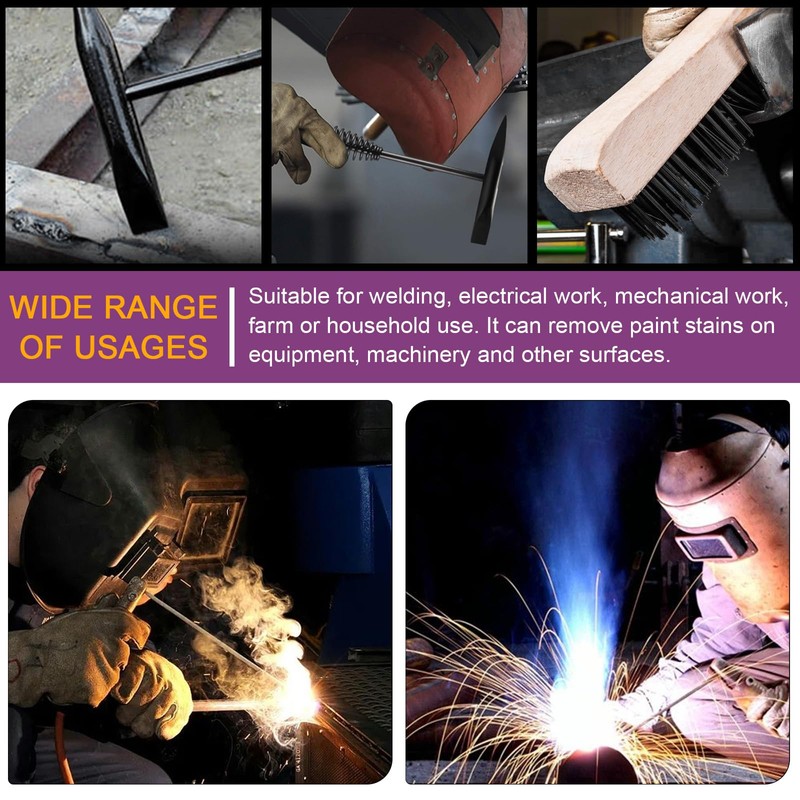 Omninmo Welding Chipping Hammer with Coil Spring Handle for Welding,