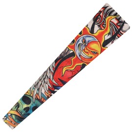 Fake Tattoo Adults Arm Sleeve Evil Sun and Moon (T18)