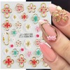 Flower Nail Stickers for Nail Art Hawaiian Flowers Nail Decals