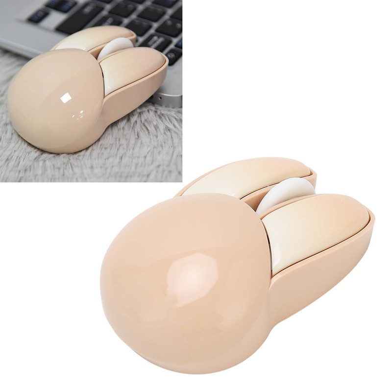 Cute Rabbit Wireless Mouse 2.4G Adjustable DPI Sensitivity 33ft Effective
