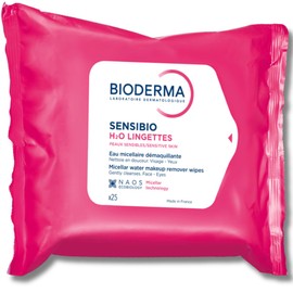 Bioderma Sensibio H2O - Toallitas biodegradables para limpieza y eliminación de maquillaje, suavizantes para pieles sensibles