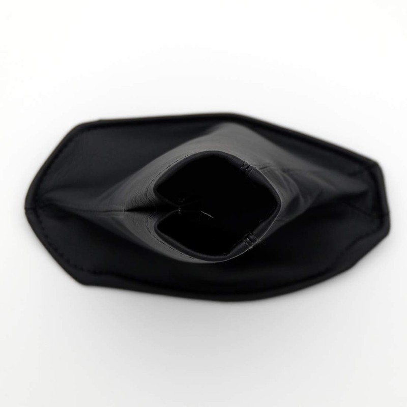 Donally Leather Shift Boots Side Brake Cover, Black, General Purpose