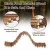 GGFOXLEW 11.8in Wooden Hamster Fence, Flexible Hamster Bridge, Chewable Hamsters