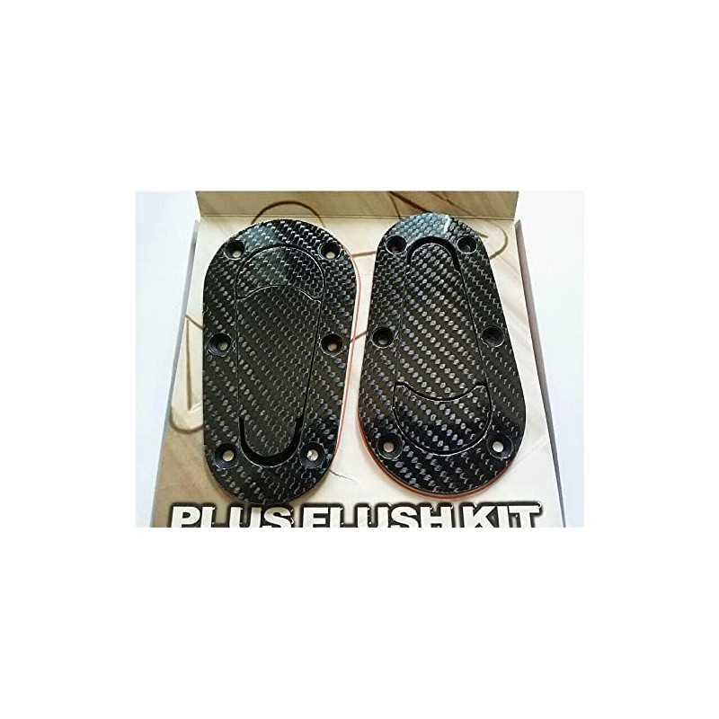 Carbon Fiber Racing Car Bonnet Plus Flush Mount Hood Latch