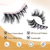 TORMEN Fox False Eyelashes, 5 Pairs Faux Mink Eyelashes with