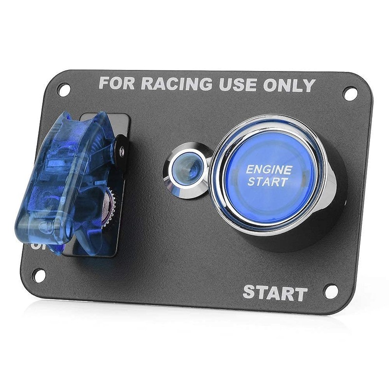 DC 12V Ignition Switch Panel 2 in 1 Car Engine