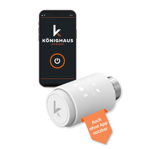 Könighaus 3 x Smart Radiator Thermostat without Zigbee - Starter