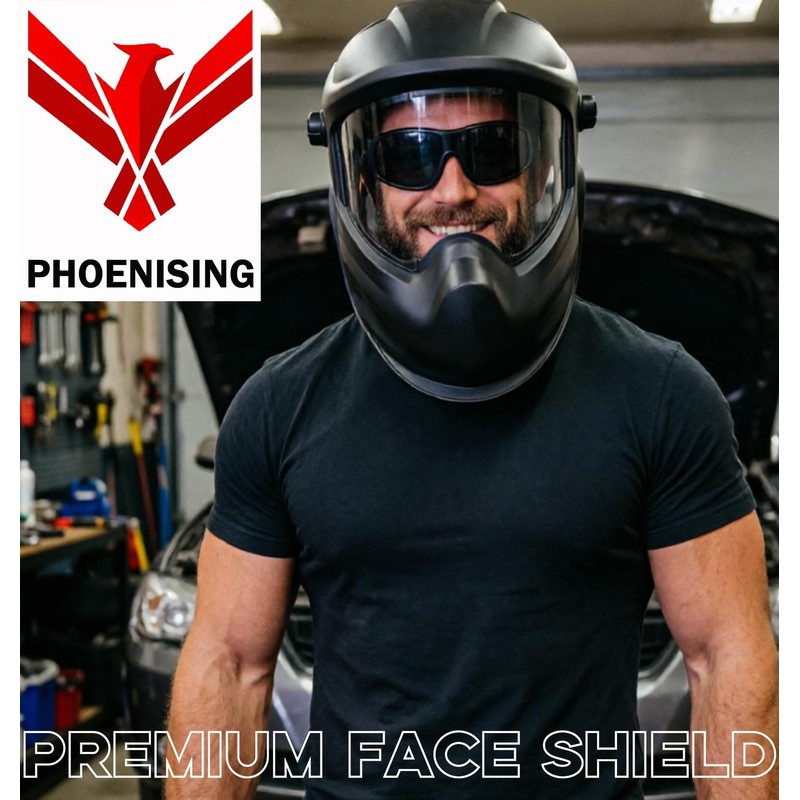 PHOENISING THE FORCE Anti-Fog Face Shield Grinding Work Tinted Lens