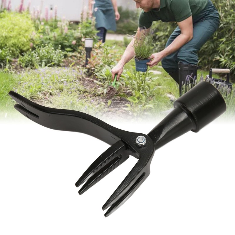 Stand Up Weed Puller 4 Claws Sturdy Steel Anti Slip