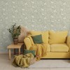 YöL Deer Woods Animals Forest Sage Green Wallpaper - Contemporary