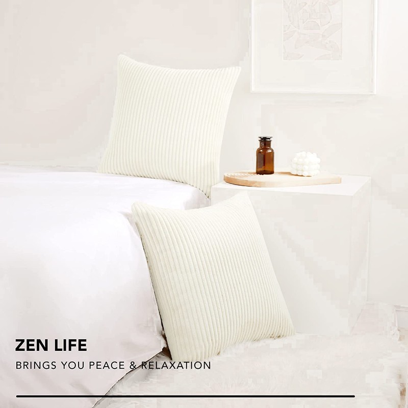 Uandhome Set of 2 Cushion Covers 45 * 45 CM,