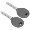 2Pcs Transponder Ignition Car Key with 46 Ceramic Chip Fit