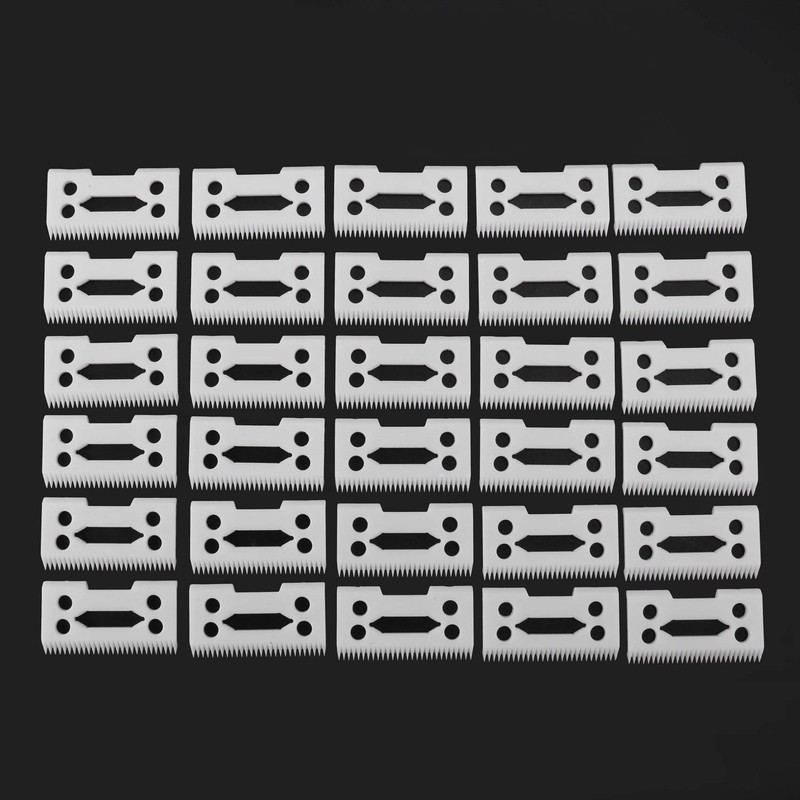 30Pcs 28 Teeth Zirconia Ceramic Clipper Blade for Senior Clipper