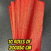 Crepe Paper Metallic 10 Rolls of 79x20 Inches ( Pascua