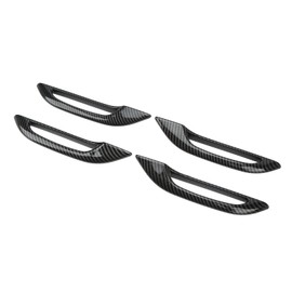 Door Handle Protector Cover Carbon Fiber Style ABS 4pcs Car Anti Freeze Replacement for Model 3 Y