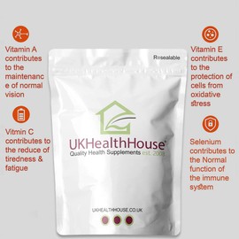 Premium - Selenium 220mcg ACE Tablet Vitamin A+C+E Immune Health Skin Hair Nails (60)