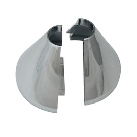KEENEY K857-21 Clip on Deep Flange Cover for 1/2 in. Pipe, Silver