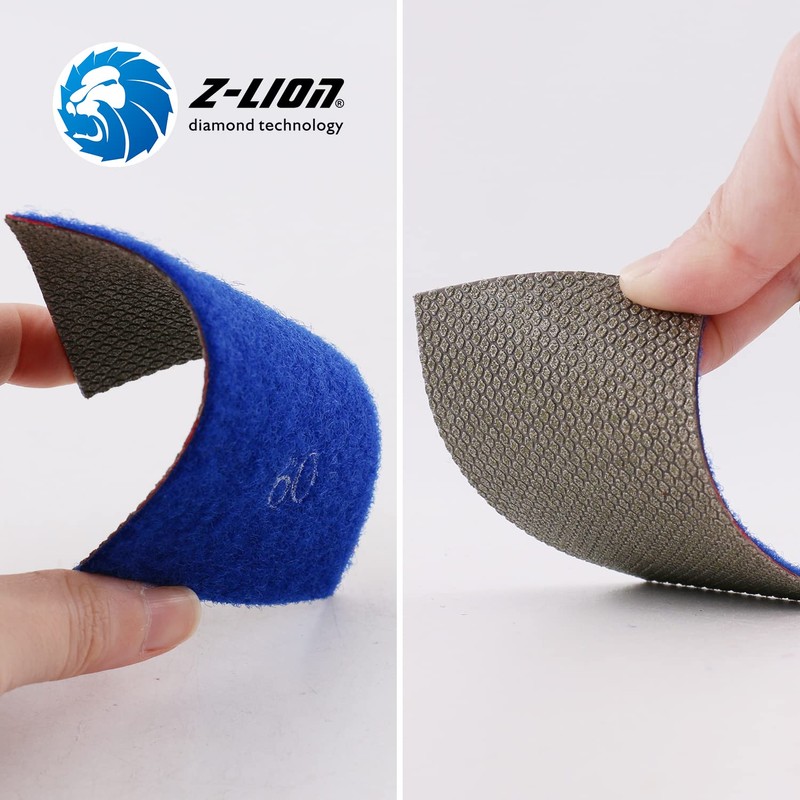 Z-Lion Diamond Abrasive Paper Sheets Diamond Sandpaper Nylon Back for