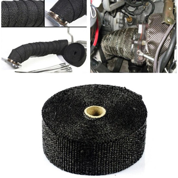 Yan 25mm X 5M Exhaust Heat Wrap Insulation Pipe Tape